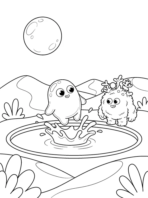Der Sprung ins Mondwasser